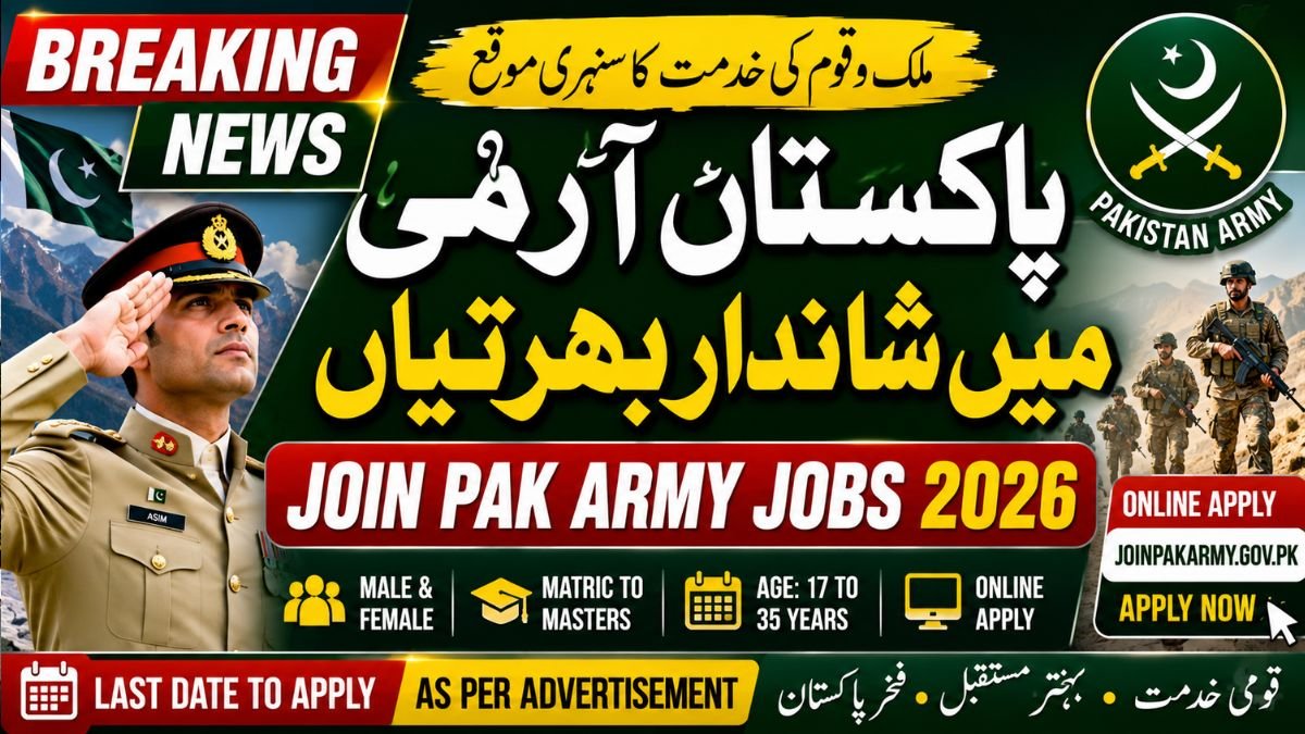 Join Pak Army Jobs 2026 Online Apply, Last Date