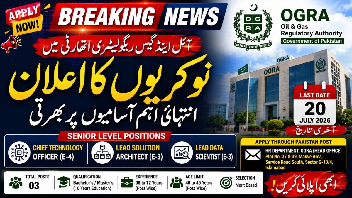 OGRA Jobs 2026 Apply Online