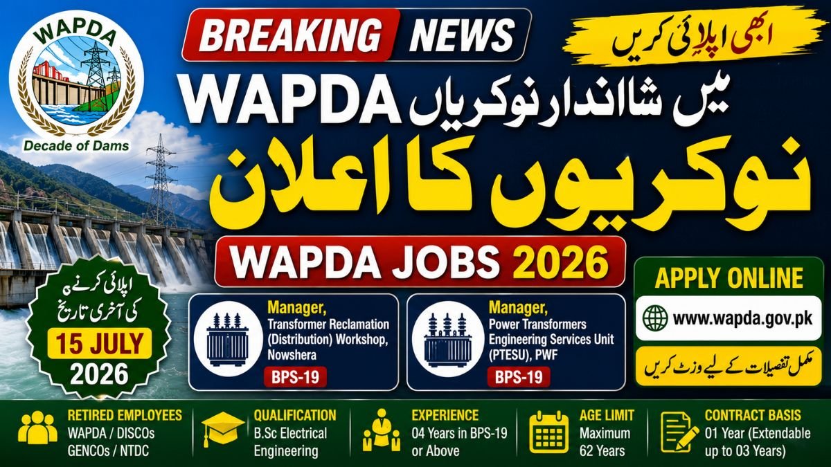 WAPDA Jobs 2026 Advertisement Apply Online
